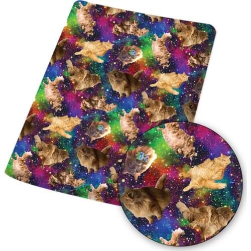Polyester Cotton Fabric By The Meter Cloth Sheet DIY Dress Sewing Lovely Animals Printed Mask Bag Material Home Textile 45*145cm