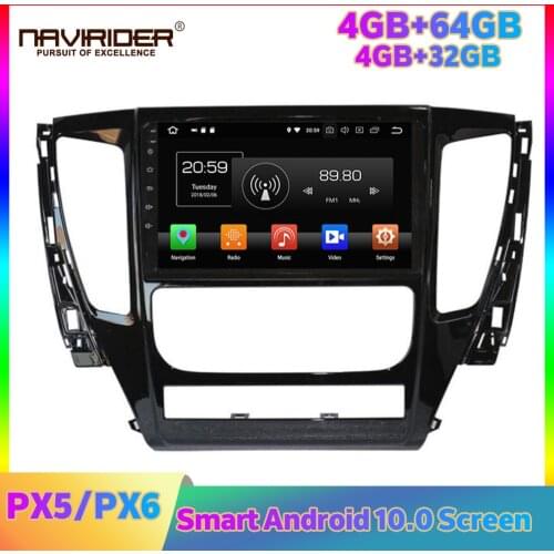 PX6 Android 10.0 Car Multimedia Autoradio Player For Mitsubishi Pajero Sport 2016-2018 DSP GPS Navigation Car Radio Head Unit