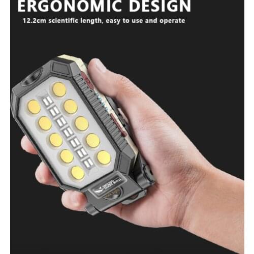 LED Work Auto Repair Charging Maintenance Lamp Strong Light Multi-function Outdoor Super Bright Magnetic Flashlight