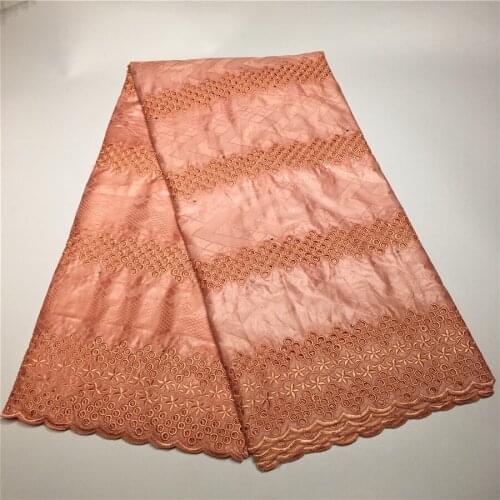 Tissu rich bazan lace 2020 african bazin riche fabric with lace best quality cotton dry basin riche brode lace for party 5yards