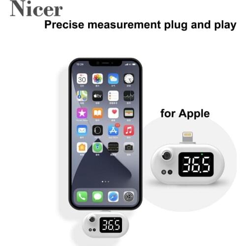 USB Thermometer Mini Cell Phone Thermometer Infrared Thermometer With Type-C Joint For Android IOS Phone Practical Tools