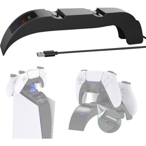 Controller Charger Dual Gamepad Charging Dock Station Stand for PS5 PlayStation 5 Controllers