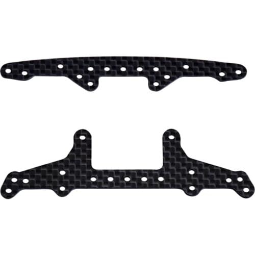 1.5mm Carbon Fiber Lettering Leading Rear Plate Front plate Parts for 2013 style RC MINI 4WD Tamiya Car Crawlers