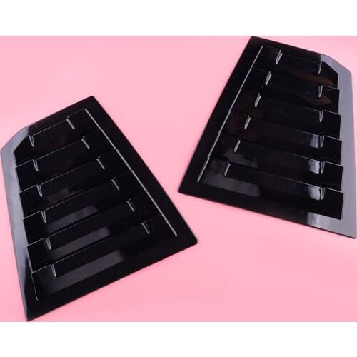 1 Pair Gloss Black Rear Side Window Quarter Scoop Louver Shutter Cover Trim ABS Fit For Chevrolet Cruze 2016 2017 2018 2019