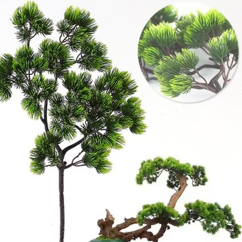14 Styles Artificial Plant Pine Branch Plastic Artificial Green Plants Fake Pine Branches For Home Office Deor Decorative Plant