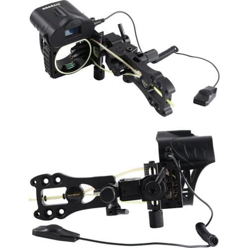 5-Pin Bow Sight Fast Adjustment Sight Ranging Bow Aiming Range Finder for Hunting Entertainment Archery Real-Time Rangefinder