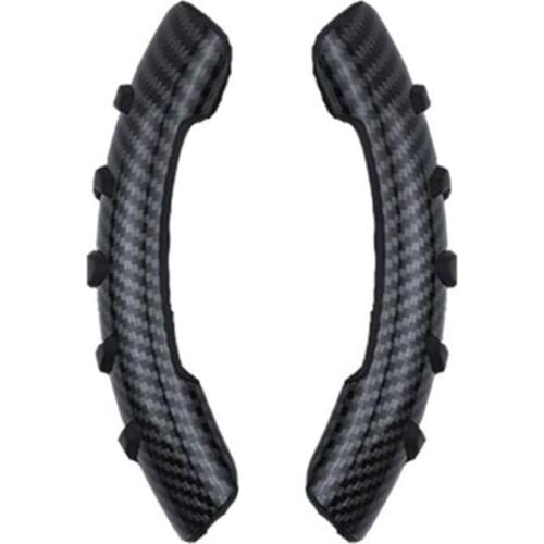 Carbon Fiber Automobile Anti Slip Sleeve Car Steering Cover Booster Non-Slip Wheel Accessories Color 3 Universal V6C5
