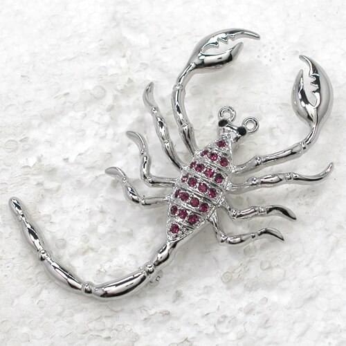 Scorpion Brooch Purple Rhinestone Pin brooches C463 D