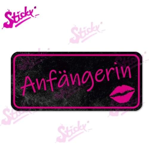 STICKY Be Careful, Watch Out For Novice Drivers (German) Sexy Babes Warning Plaques & Signs Car Sticker Decal Decor