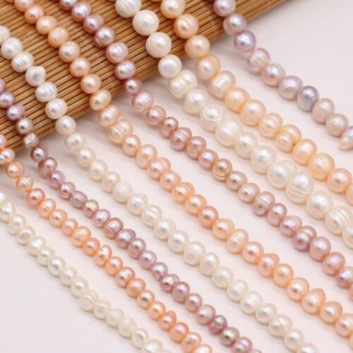 Natural Freshwater Pearl Beads Round 5/6/7/8mm Loose Bead High Quality for Fashion Jewelry Making Necklace Bracelet Crafts
