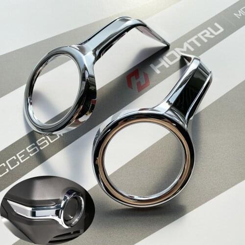 Chrome Fog Light Trim Rings case for HONDA Goldwing GL1800 2018-2019