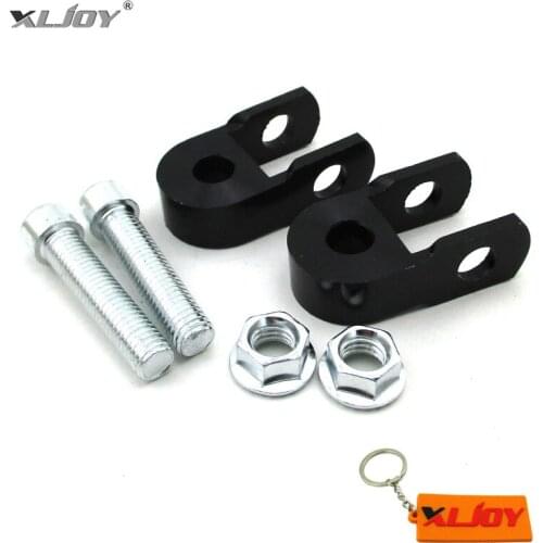 CNC Aluminum Black Shock Absorber Extender Riser For CRF50 KLX110 TTR50 DRZ110 Pit Dirt Trail Motor Bike ATV Quad Motorcycle