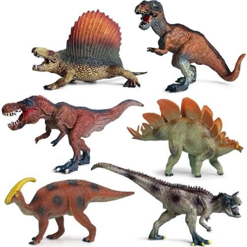Dinosaur Vinyl Doll Classic Toy Figures Medium Model Handmade Boys Gift Tyrannosaurus Carnotaurus