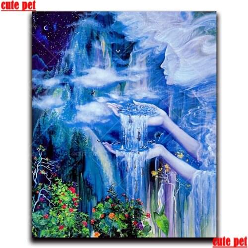 Home Decoration Fantasy river natural scenery DIY5D Diamond Embroidery Cross Stitch kits Abstract Oil Painting Resin Hobby Craft