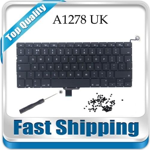 New A1278 UK Keyboard For Macbook Pro 13 inch A1278 MC374 MB990 MC700 MB466 UK Keyboard 2009-2011 Year