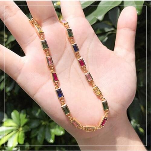 2021 New Trendy Shine Choi Zirconia Necklace for Women Sexy Charm Necklace Exquisite Fashion Party Jewelry Gift Collier Bijoux