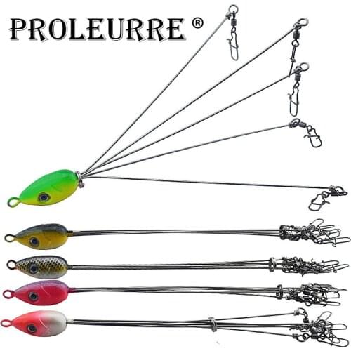 Proleurre 1pcs High Quality Alabama Rig Stainless Snap Swivel Fishing Tackle Group 17cm Fishing Bait Jig Accessories