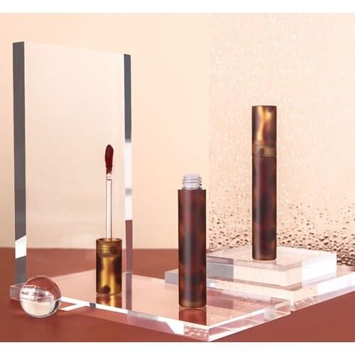 Transparent Acrylic Geometric Background Square Rectangle Cylinder Round Photography Props Decorations for Cosmetics Jewelry