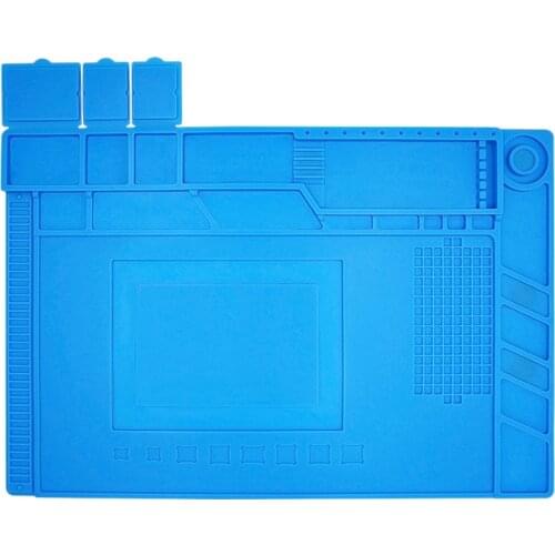 ESD Heat Insulation Soldering Working Mat With magnet Silicone insulation pad High temperature resistance welding Working Mat