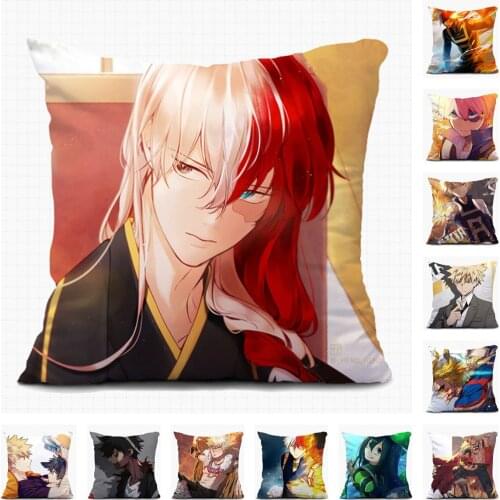 Anime My Hero Academia Todoroki Shoto Home Textile Christmas Sofa Pillow Case Custom Decorative Cushion Covers Pillowcase A11
