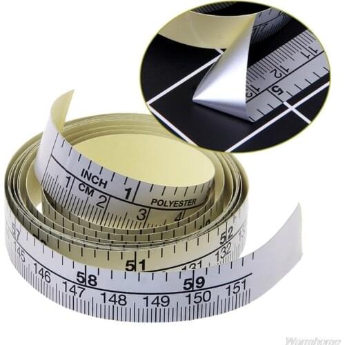 151cm Self Adhesive Metric Measure Tape Vinyl Ruler For Sewing Machine Sticker N18 20 Dropshipping