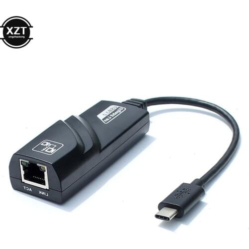 High quality Basix usb 3.1 Type C to RJ45 LAN Network Card type c Interface to RJ45 100/1000Mbps Ethernet LAN adapter Network