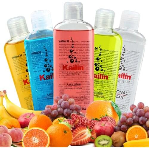 200ml fruit flavor lubricant grease for sex anal lube gel Vagina lubrication water based oil lubricante sexual Silk Touch