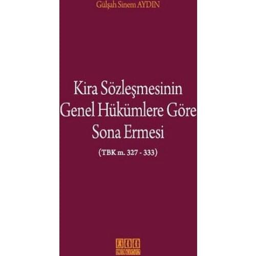 Kira Agreement By the General Provisions Of Termination. Sinem Enlightened. On Two Sheet Yayıncılık