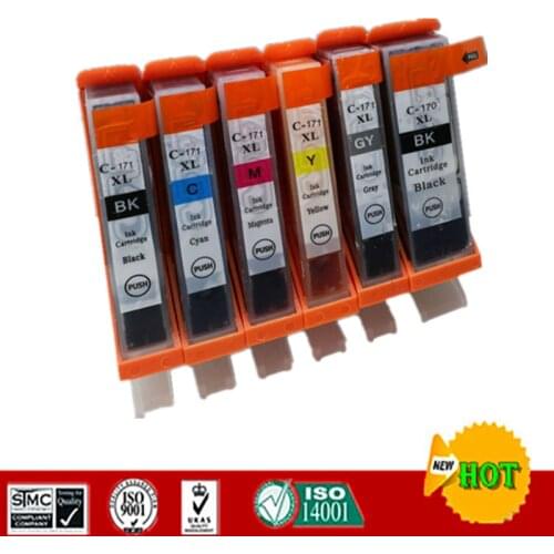 Compatible Ink cartridge for PGI170 CLI171 suit for Canon PIXMA MG7710/TS5010/TS6010/TS8010/TS9010 etc