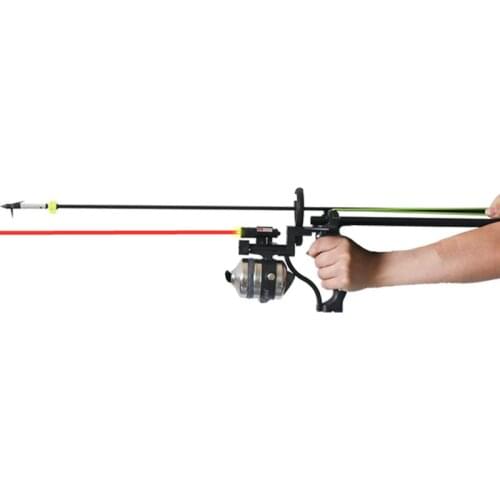Crossbow shooting Fishing Reel Slingshot Compound Bow Shooting Archery Arrow Accurate Catapult Fish Gear Sling Shot Outdoor Tool