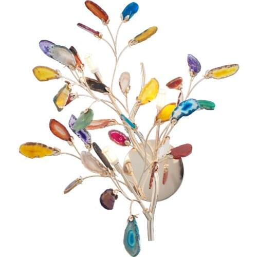 Stairs led Light Indoor Lighting Color Agate Wall Lamp Wall Lamps For Living Room Bedroom Modern led Wall Lights Bathroom Lights