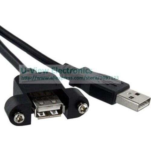 USB A Type Male to Female Extension Cable For PCI or Front Panel Mount About 1M/Free DHL Shipping/100PCS
