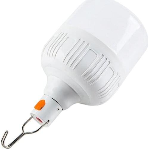 USB Light Camping Dusk To Dawn Smart LED Bulb Lamp Bulb Market Lighting Rechargeable