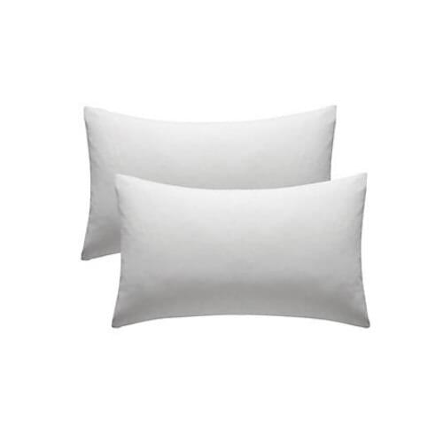 2 Silicone Pillows 50x70 Cm- 100% Cotton Outer Surface Foam Mattress Pillow Neck Protection Bed Comfortable Bedroom