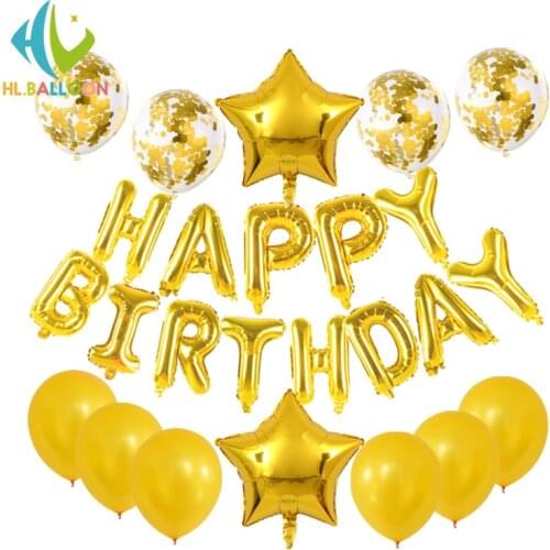 27pcs happy birthday Decoration Balloons home Decor Party Decoration Ballon Anniversaire globo