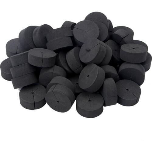 50Pc Neoprene Foam Inserts Garden Clone Collars with 8 Spokes Hydroponics Cloning Plant Germination in DIY Cloner Clone Machines