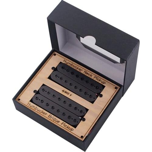 Alnico v 8 strings neck and Bridge Pickup Humbucker Guitar