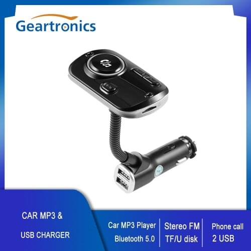 Car FM Transmitter Bluetooth 5.0 Handsfree Phone Call Wireless Car MP3 Player USB Charger MP3 Radio Adapter Stereo Music Players