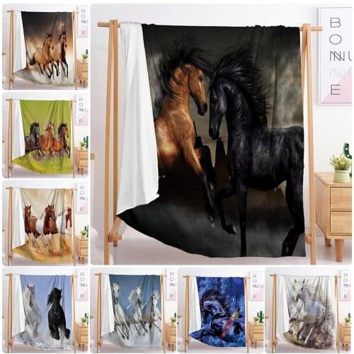 Animal Horse a variety large custom blanket weighted blanket sofa blankets blankets for beds throw blanket bedding