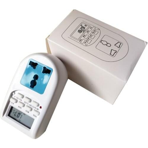 LCD Digital Programmable Timer Switch Electronic Timer Socket Household Appliances For EU UK US Home Garden Devices