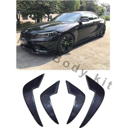 Real carbon fiber decorative spoiler, wind air knife For Bmw M2 M2c, F87