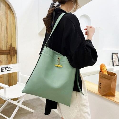Designer Woman Handbags Bucket Luxury Shoulder Bags Women Quality Leather Large Capacity Vintage Simple Casual Tote Bag