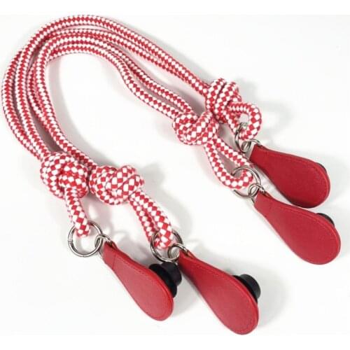 Long Rope Node Hemp Bag Handles With Tears Drops For Mini Classic Size Obag Urban Tote Accessory 2021