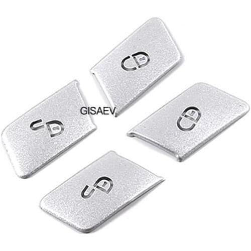 For Mercedes-Benz C E-Class W204 W212 Door Unlock Button Sequin Decorative Cover Sticker Decorative Car Accessories