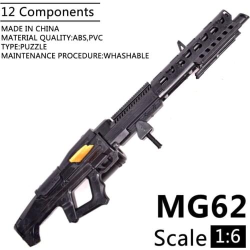1:6 1/6 Scale 12 inch Action Figures Avatar MG62 Heavy Machine Mini Model Gun Use For 1/100 MG Bandai Gundam Airsoft Air Gun