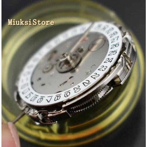 GMT Date Asia DG3804 Automatic Mechanical Movement Kit Parnis Mens Watch