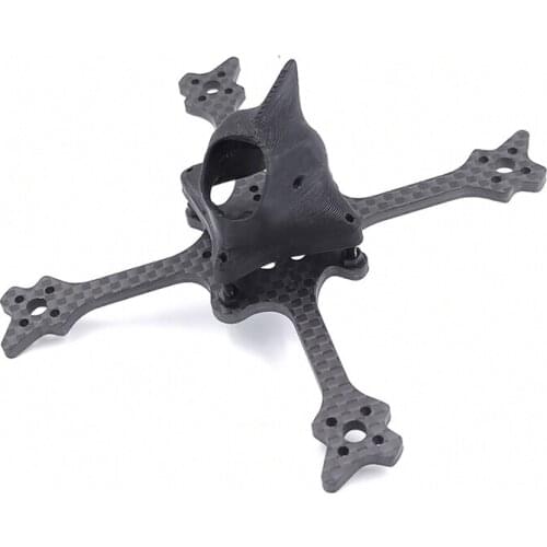 Eyas100 100mm Wheelbase 3K Carbon Fiber Frame Kit with 3D Printed 19MM / 14mm Camera Canopy for FPV Racing Quadcopter