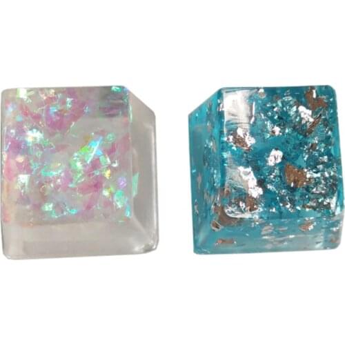 Handmade Customized OEM R4 Profile Resin Keycap for Cherry MX Switches Mechanical Keyboard RGB Translucent Resin Keycap