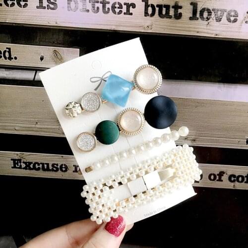 2020 Korean New Fashion Hairpins Hair Clip For Women Trendy Girls Barrettes Headwear Pearl Side Clip Hair Accessories Hairgrip