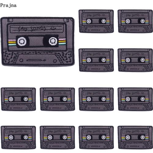 Prajna 10 PCS Tape Embroidered Patches For Clothing Thermoadhesive Patches Cartoon Patch Iron on Patches On Clothes Applique